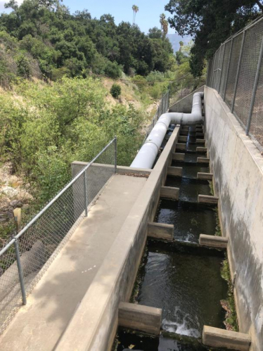 Harvey Diversion fish passage in Santa Paula Creek