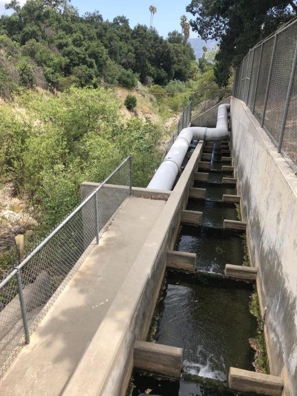 Harvey Diversion fish passage in Santa Paula Creek