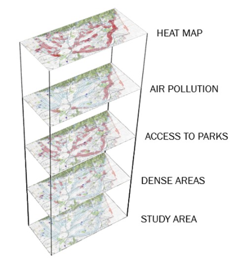 a map of a study area